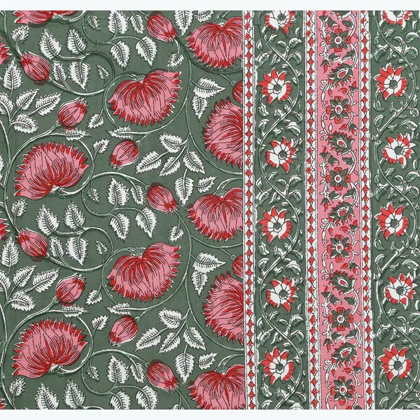 Green_Cotton_Royal_Blossom_Empire_Double_Bedsheet_With_Pillow_Cover_108_X_108_Cm